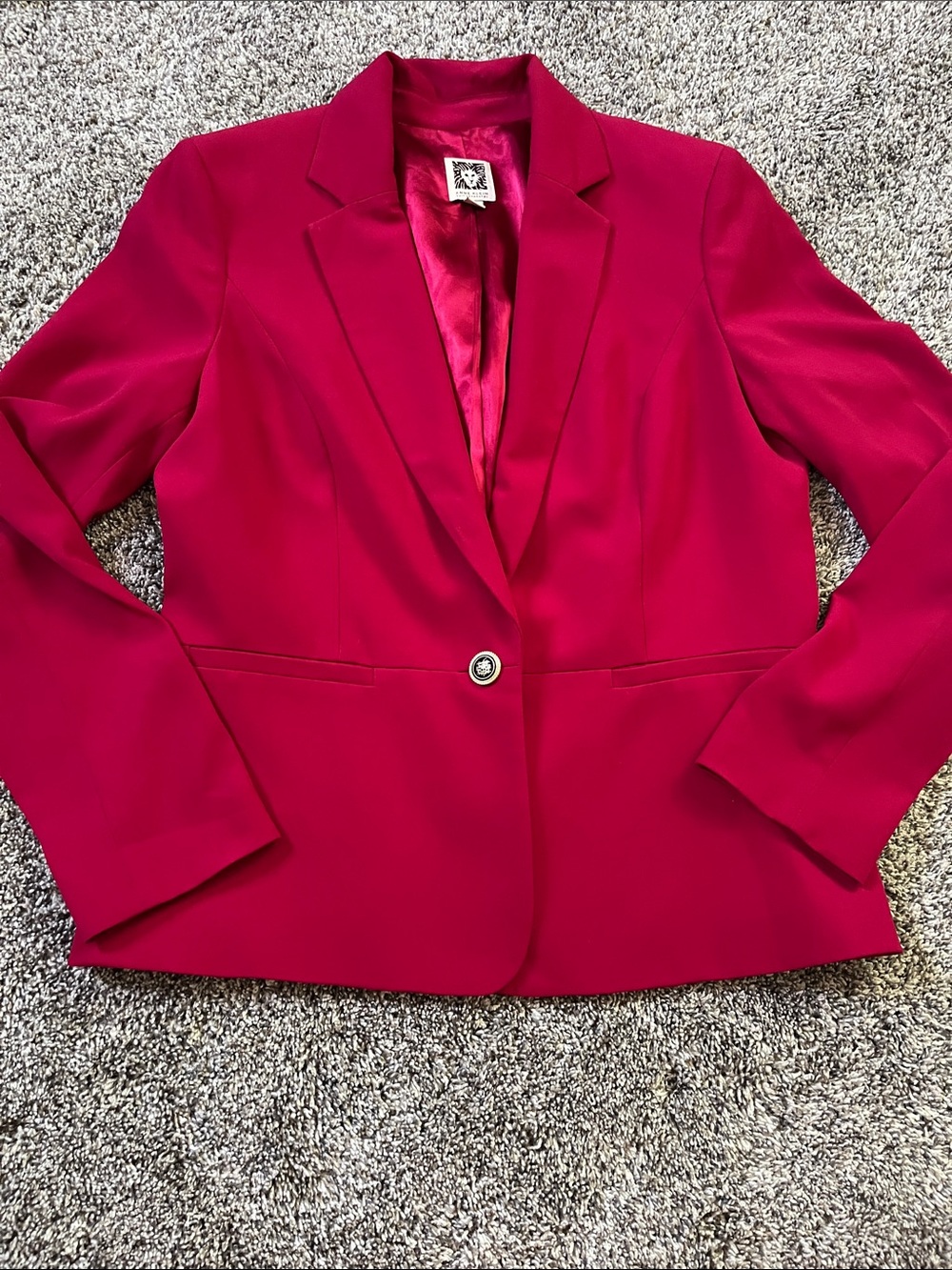 Anne Klein Red Blazer Anne Klein Suit Separates Suit Jacket